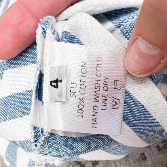 Rachel Antonoff Blue and White Striped Midi Skirt - Picture 8 of 10